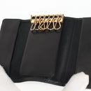 CHANEL Key Case Caviar Skin Black CC Auth ac3828M-19