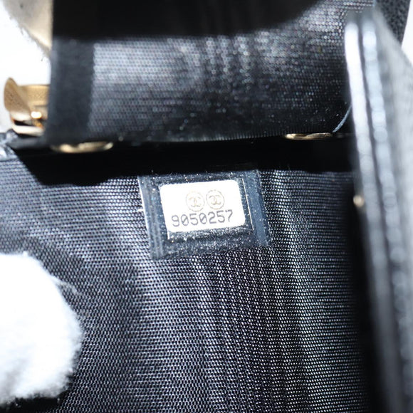 CHANEL Key Case Caviar Skin Black CC Auth ac3828M
