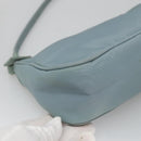 PRADA Accessory Pouch Nylon Light Blue Silver Auth ac3837-14