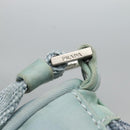 PRADA Accessory Pouch Nylon Light Blue Silver Auth ac3837-10