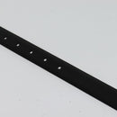 PRADA Belt Leather 35.4"" Black Silver Auth ac3838-11