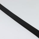 PRADA Belt Leather 35.4"" Black Silver Auth ac3838-3