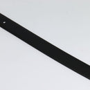 PRADA Belt Leather 35.4"" Black Silver Auth ac3838-5