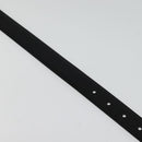PRADA Belt Leather 35.4"" Black Silver Auth ac3838-7