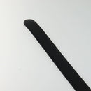 PRADA Belt Leather 35.4"" Black Silver Auth ac3838-8