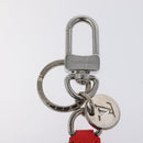 LOUIS VUITTON Taigalama Porte Cles Slim Dragonne Charm Red M77156 LV Auth ac3843-2