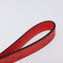 LOUIS VUITTON Taigalama Porte Cles Slim Dragonne Charm Red M77156 LV Auth ac3843-5