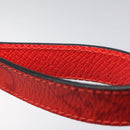 LOUIS VUITTON Taigalama Porte Cles Slim Dragonne Charm Red M77156 LV Auth ac3843-6