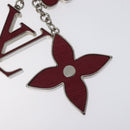 LOUIS VUITTON Epi Bijusac Fleur Deux Charm metal Red M65224 LV Auth ac3844-5