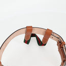 GUCCI GG Supreme Bamboo 1947 Horsebit Waist bag PVC Beige 681137 Auth ac3847M-16