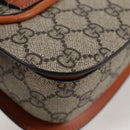 GUCCI GG Supreme Bamboo 1947 Horsebit Waist bag PVC Beige 681137 Auth ac3847M-20