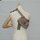 GUCCI GG Supreme Bamboo 1947 Horsebit Waist bag PVC Beige 681137 Auth ac3847M-28