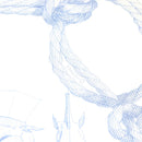 HERMES Carre 90 Scarf ""CHEVAL DE MER"" Silk Cream Auth ac3849-16