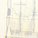 HERMES Carre 90 Scarf ""CHEVAL DE MER"" Silk Cream Auth ac3849-5