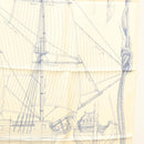 HERMES Carre 90 Scarf ""CHEVAL DE MER"" Silk Cream Auth ac3849-7