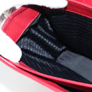 VERSACE Hand Bag Leather Red Gold Auth ac3851V-20