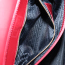 VERSACE Hand Bag Leather Red Gold Auth ac3851V-22