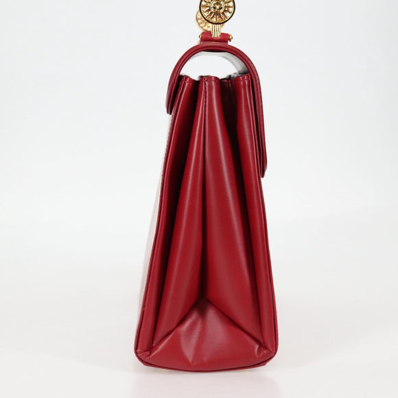 VERSACE Handtasche Leder Rot Gold Orig. ac3851V