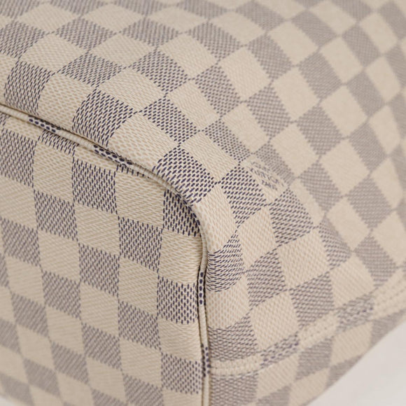 LOUIS VUITTON Damier Azur Neverfull MM Tote Bag N41605 LV Auth ac3855V