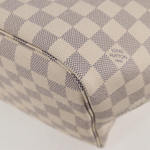 LOUIS VUITTON Damier Azur Neverfull MM Tote Bag N41605 LV Auth ac3855V
