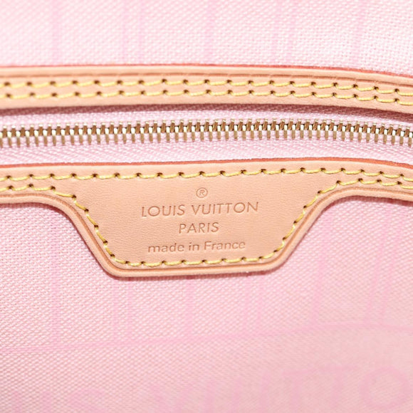 LOUIS VUITTON Damier Azur Neverfull MM Tote Bag N41605 LV Auth ac3855V