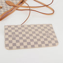 LOUIS VUITTON Damier Azur Neverfull MM Tote Bag N41605 LV Auth ac3855V-20