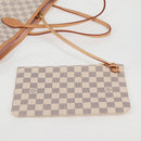 LOUIS VUITTON Damier Azur Neverfull MM Tote Bag N41605 LV Auth ac3855V-21
