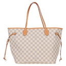 LOUIS VUITTON Damier Azur Neverfull MM Tote Bag N41605 LV Auth ac3855V-2