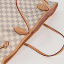 LOUIS VUITTON Damier Azur Neverfull MM Tote Bag N41605 LV Auth ac3855V-6