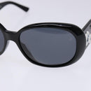 CHANEL Sunglasses Plastic Black CC Auth ac3857-7