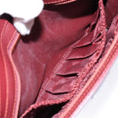 CARTIER Must Line Clutch Bag Leather Bordeaux Gold Auth ac3860-12