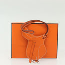 HERMES Paddock Sailor Charm Leather Brown Auth ac3861-11