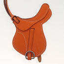 HERMES Paddock Sailor Charm Leather Brown Auth ac3861-6