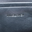BALENCIAGA Ibiza Small Shoulder Bag Nylon Black Silver 695612 Auth ac3862M-19