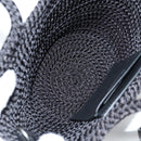 BALENCIAGA Ibiza Small Shoulder Bag Nylon Black Silver 695612 Auth ac3862M-10