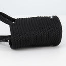 BALENCIAGA Ibiza Small Shoulder Bag Nylon Black Silver 695612 Auth ac3862M-3