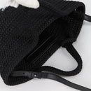 BALENCIAGA Ibiza Small Shoulder Bag Nylon Black Silver 695612 Auth ac3862M-6