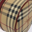 BURBERRY Nova Check Hand Bag PVC Beige Auth ac3864-9