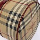 BURBERRY Nova Check Hand Bag PVC Beige Auth ac3864-15