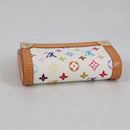 LOUIS VUITTON Multicolor Porte Monnaie Pla Coin Purse White M92657 Auth ac3869V-5