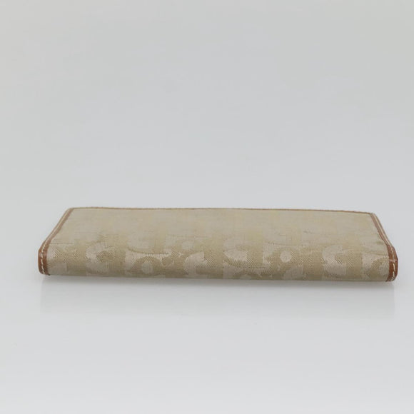 Christian Dior Trotter Canvas Long Wallet Green Auth ac3871