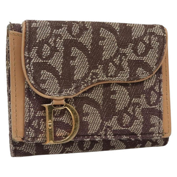 Christian Dior Trotter Canvas Wallet Black Auth ac3872