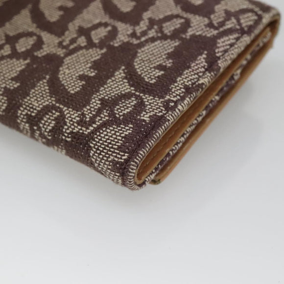 Christian Dior Trotter Canvas Wallet Black Auth ac3872