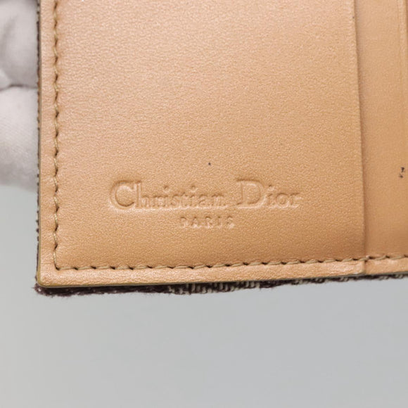 Christian Dior Trotter Canvas Wallet Black Auth ac3872