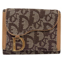 Christian Dior Trotter Canvas Geldbörse Schwarz Auth ac3872-13