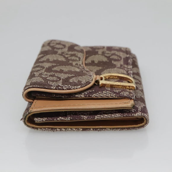 Christian Dior Trotter Canvas Wallet Black Auth ac3872