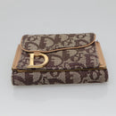 Christian Dior Trotter Canvas Wallet Black Auth ac3872-7