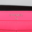 CHANEL Cambon Line Matelasse Long Wallet Leather Black CC Auth ac3874M-19