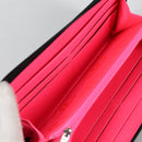 CHANEL Cambon Line Matelasse Long Wallet Leather Black CC Auth ac3874M-20