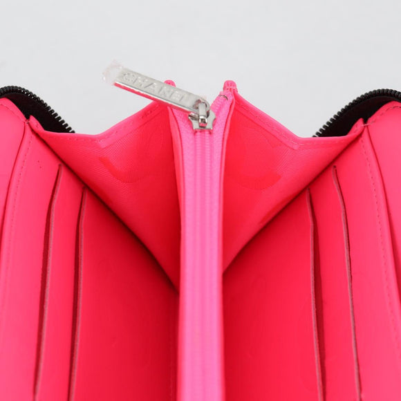 CHANEL Cambon Line Matelasse Long Wallet Leather Black CC Auth ac3874M